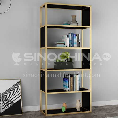 Steel Black & Gold Nordic Simple Rack Bookshelf
